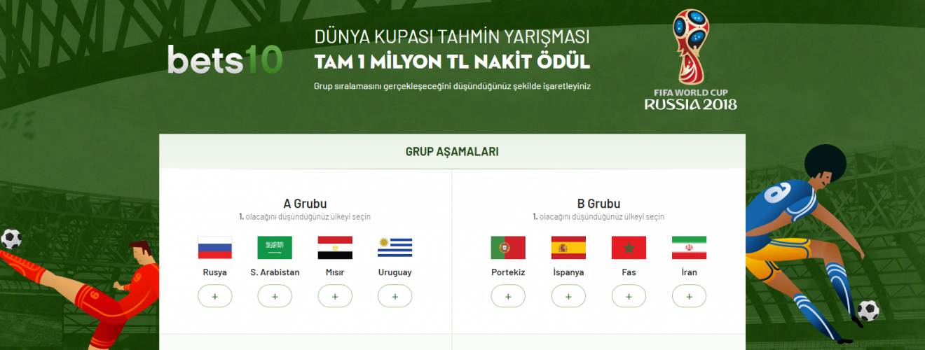 Bets10'dan Dünya Kupasın'a 1 Milyon TL Dev Ödül